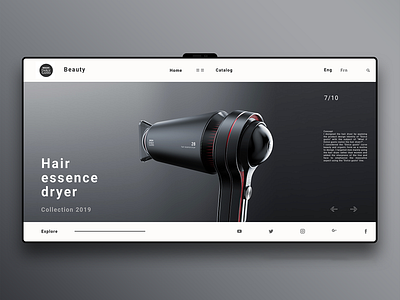 3D Hair Product Home Page