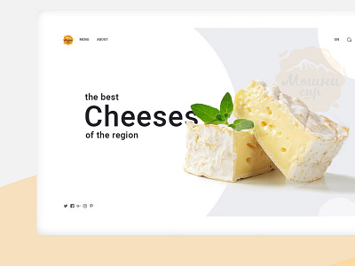 Cheeses Home Page branding design graphic design labels ui ux