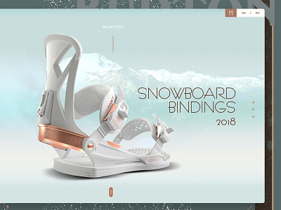Snowboard Bindings branding design illustration labels logo ui ux