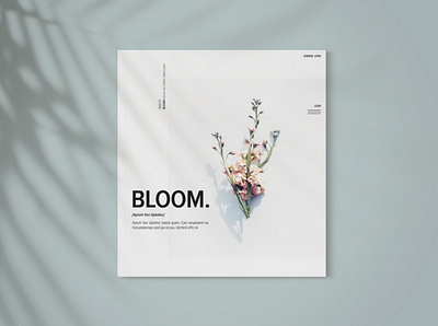 Bloom branding illustration logo