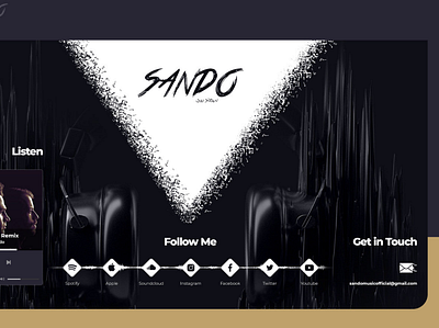 Sando Home Page 3d branding design illustration labels logo typography ui ux vector