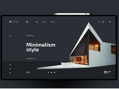 Home app design typography ui ux