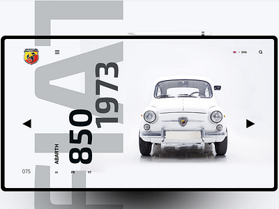 Abarth app design typography ui ux