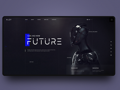 Future app design typography ui ux