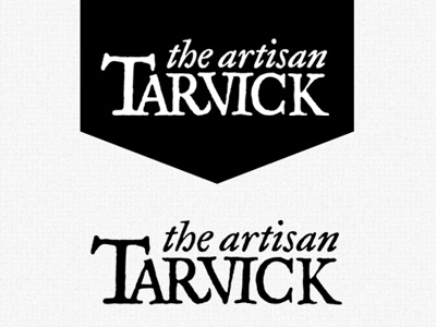 Tarvick the Artisan Logo banner black logo logotype miniature painter tarvick wargaming white