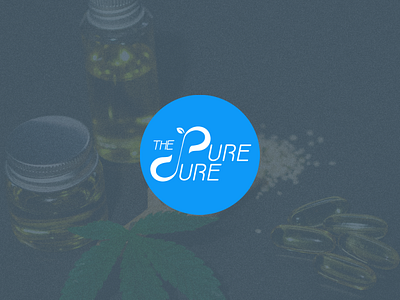 Logo for Pure Cure app branding design icon illustration logo typography vector
