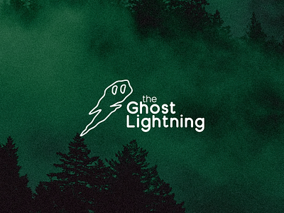 Logo for the Ghost Lightning app branding design flat graphic design icon illustration illustrator logo minimal typography vector website