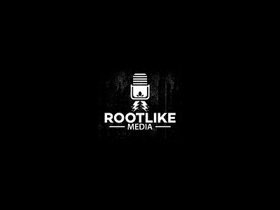 Logo for Rootlike Media app branding design graphic design icon illustration logo typography vector
