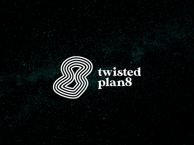 Logo for Twisted Plan8 app branding design flat graphic design icon illustration illustrator logo minimal typography ui ux vector web