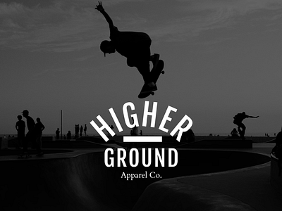 Logo for Higher Ground branding design graphic design icon illustration logo typography vector