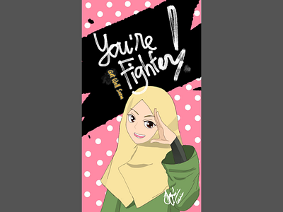 You're a Fighter! Get Well Soon! book cover branding cover design design gift illustration present