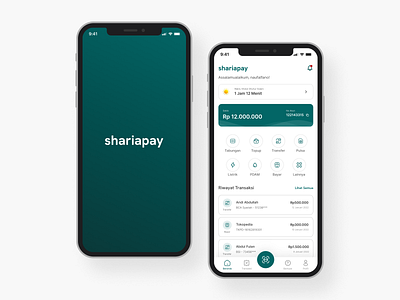 shariapay - Mobile Payment App Design apps bank cash creative design ewallet interface minimalist mobile pay payment product sharia simple ui uiux ux