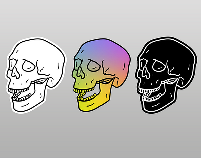 Skull Spectrum design graphic design illustration vector