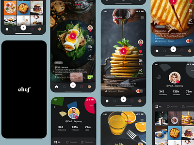 Chef : Food Social Media Startup App