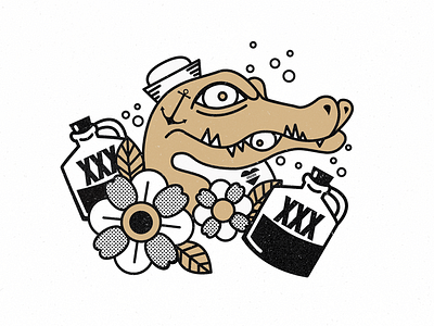 Alligator alligator animal illustration vector