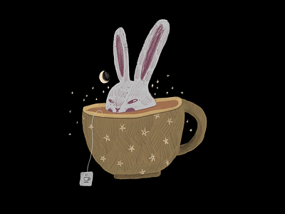 Mr.Rabbit bunny illustration rabbit tea
