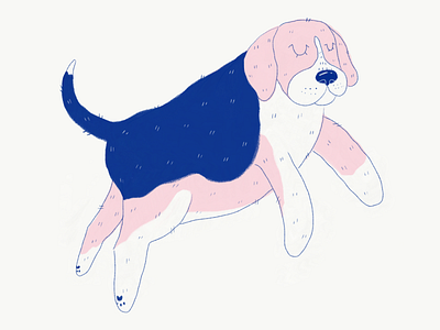 Zeus animal beagle dog illustration