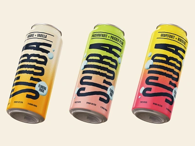 Scuba Spiked Seltzer Concept alchol brew brewing bubbles can drink florida gradient hard seltzer packaging scuba scuba tank seltzer truly white claw whiteclaw