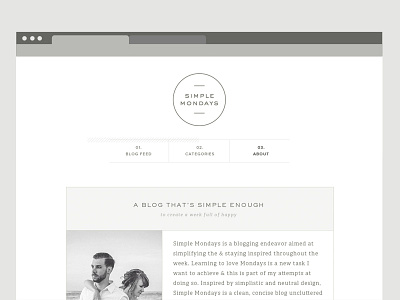 Simple Mondays - coming soon clean minimal neutral simple ui ux web whitespace