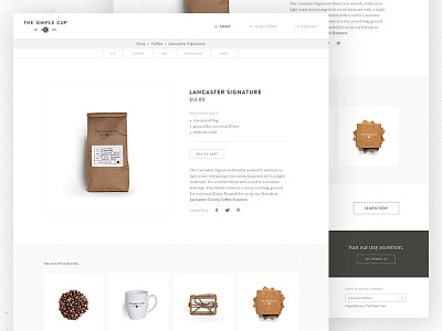 Simple Product Overview clean ecommerce shop simple ui ux web webdesign