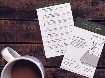 Brew Guide! coffee guide illustration layout simple type