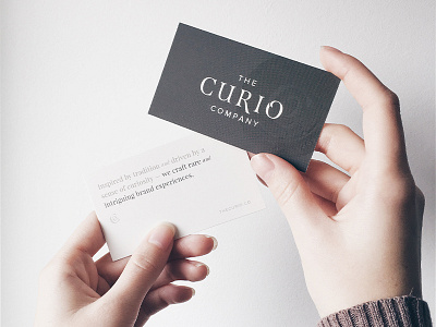 Curio Cards business cards design print