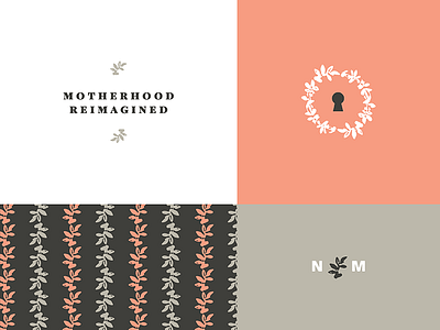 Brand Assets floral logo pattern