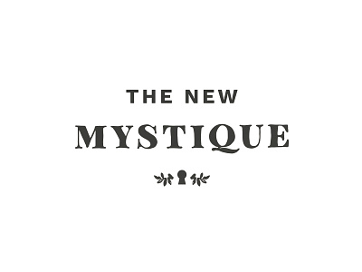The New Mystique - Final branding custom illustration logo type