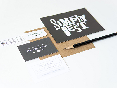 The Simple Cup - case study branding clean portfolio simple stationery