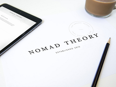 Nomad Theory brand custom type icon logo typography