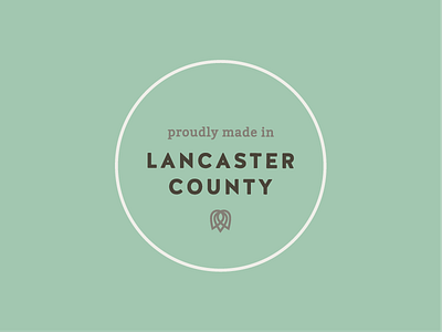 Proudly Made ☕️ badge icon lancaster simple