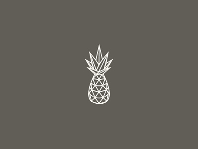 Line-apple. icon illustration pineapple