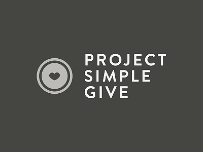 Project Simple Give branding heart icon