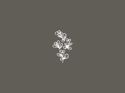 Blossoming floral hand drawn icon illustration