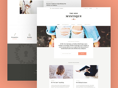 The New Mystique Live branding web design wordpress
