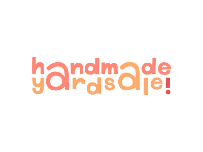 Handmade Yardsale color palette handmade logo