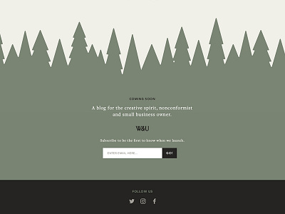 The Wild and Us – Coming Soon blog branding footer illustration wild