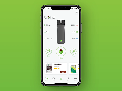 Voice Assistant ( Bruvida coffee tracking feature ) bruvida coffee tracker creative app ios mobile app design motion design smart bruer smart device user experience user interface voice assistant
