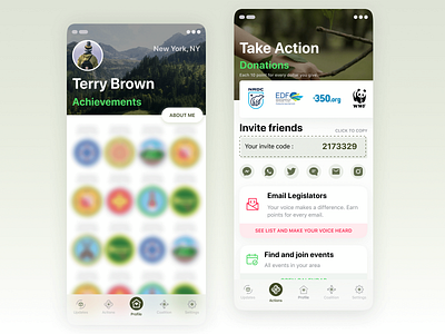Nature care app app design care enviroment figma interaction design ios mobile app nature user experience user interface