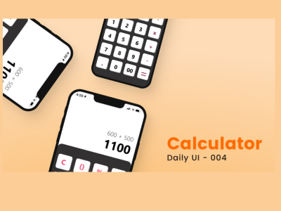 Daily UI Challenge - 004 - Calculator calculator design graphic design mobileapp ui uidesigner