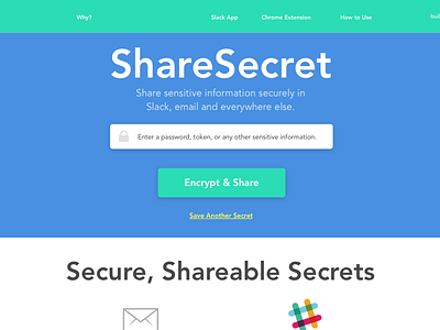 ShareSecret slack web