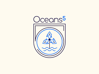 Logo Design for Oceans 5 branding energy logo logodesign logomaker marine renewable