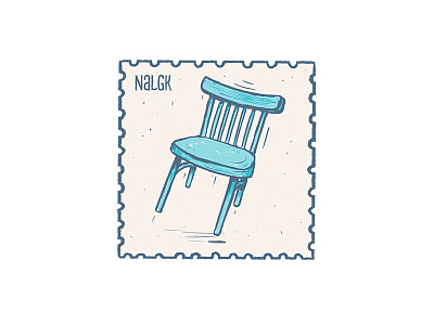 Mark air chair cute fun furniture stamp strange