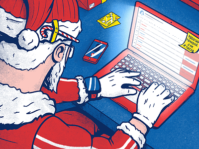 Nicholas christmas code hackers holiday it new year santa santa clause technology
