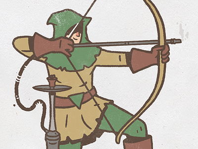 Robin archer archery armor arrow bandit bow forest fun hood hookah robinhood weapon