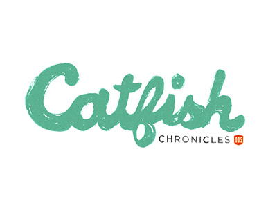 Catfish Logo hand lettering logo type