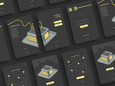 Transformator Services App android app electricity illustration ios isometric service transformator ui ui kit ux xd