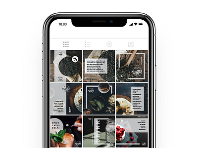 Instagram Feed Concept (Dark)