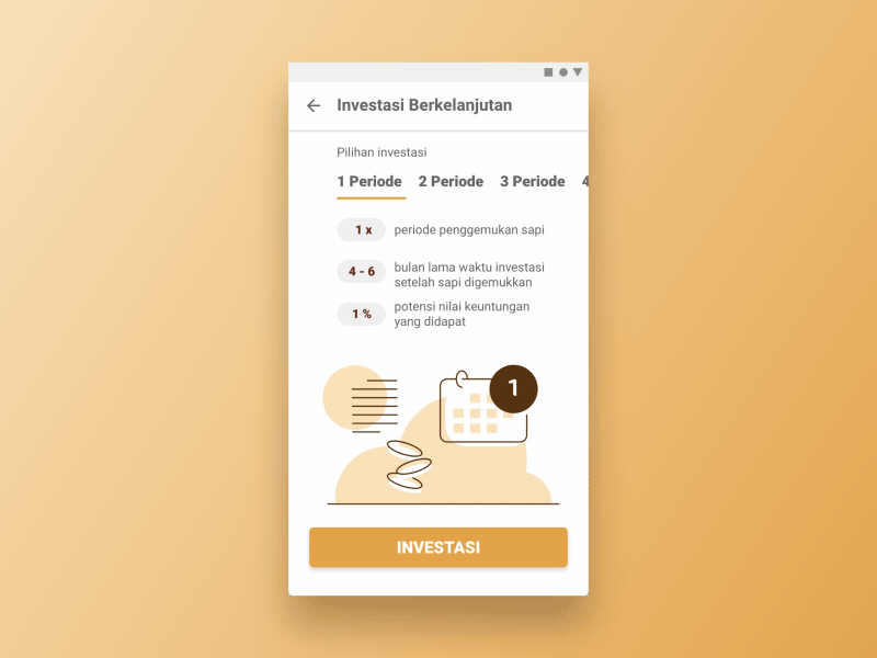 Long term Investation Screen animation app design flat icon interface motion scree ui ux vector website