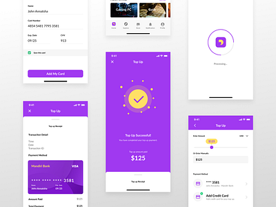 Top Up - Dellof app card credit design finance flat icon market payment top ui uiux up ux